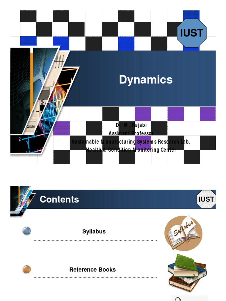 Dynamics Syllabus and Course Overview | PDF | Kinematics | Coordinate ...