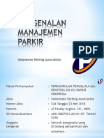 Pengenalan Manajemen Parkir - Rio Octaviano (Indonesian Parking Association)