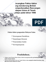 Bincangkan Faktor Faktor Yang Mendorong British Memperkenalkan Rancangan