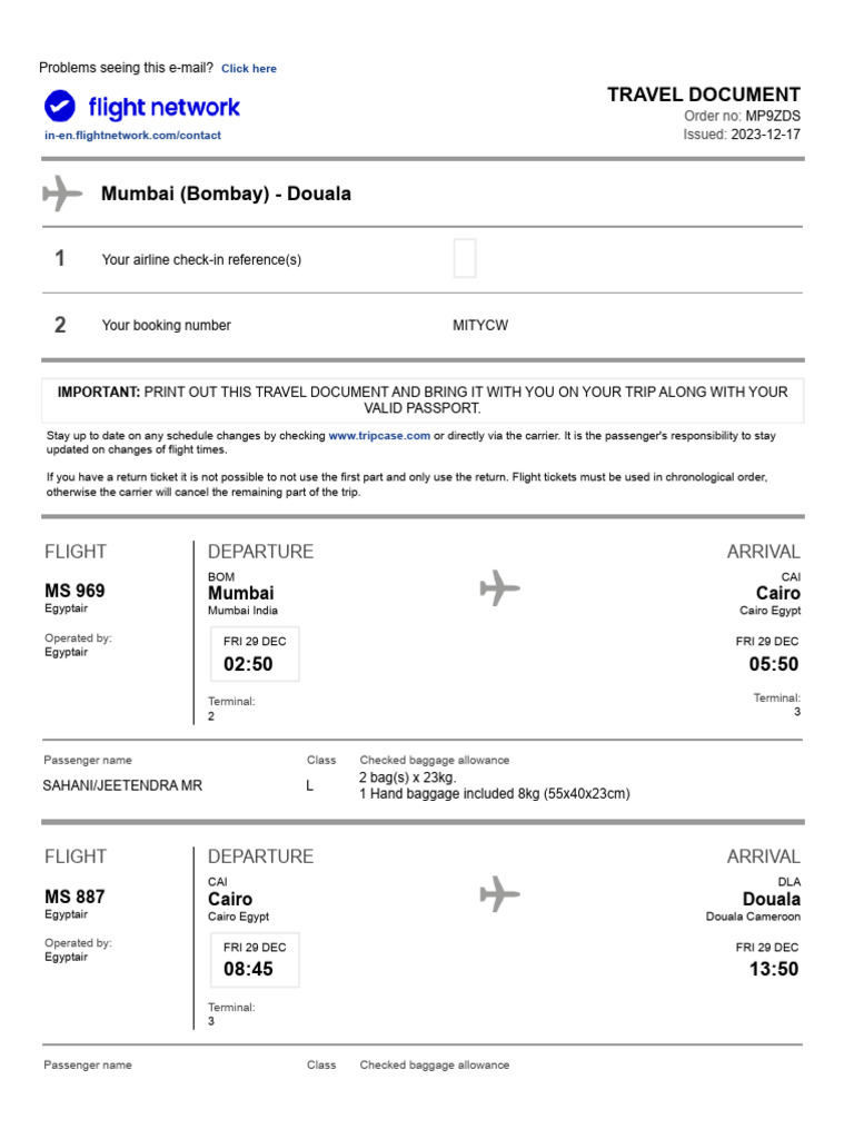 Flight Network Ticket Download Guide | PDF