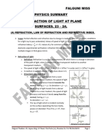 04 PHY ICSE X Refraction of Light