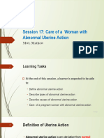 Session 17 Abnormal Uterine Actions
