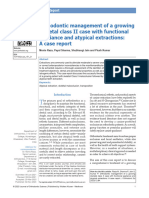 Orthodontic Management of A Growing Skeletal Class II Case With Functional Appliance