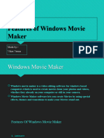 Features of Windows Movie Maker: Made By:-Vikas Verma