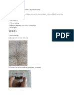 Series and Parallel Connected Resistors