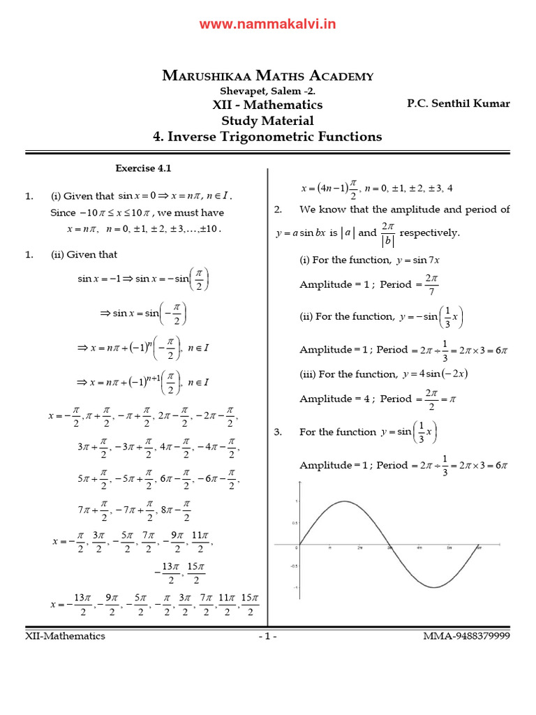 12th Maths Unit 4 Study Material PDF | PDF | Algebra | Complex Analysis