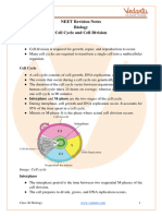 Revision Notes On Cell Cycle and Cell Division For NEET 2023 - Free PDF Download