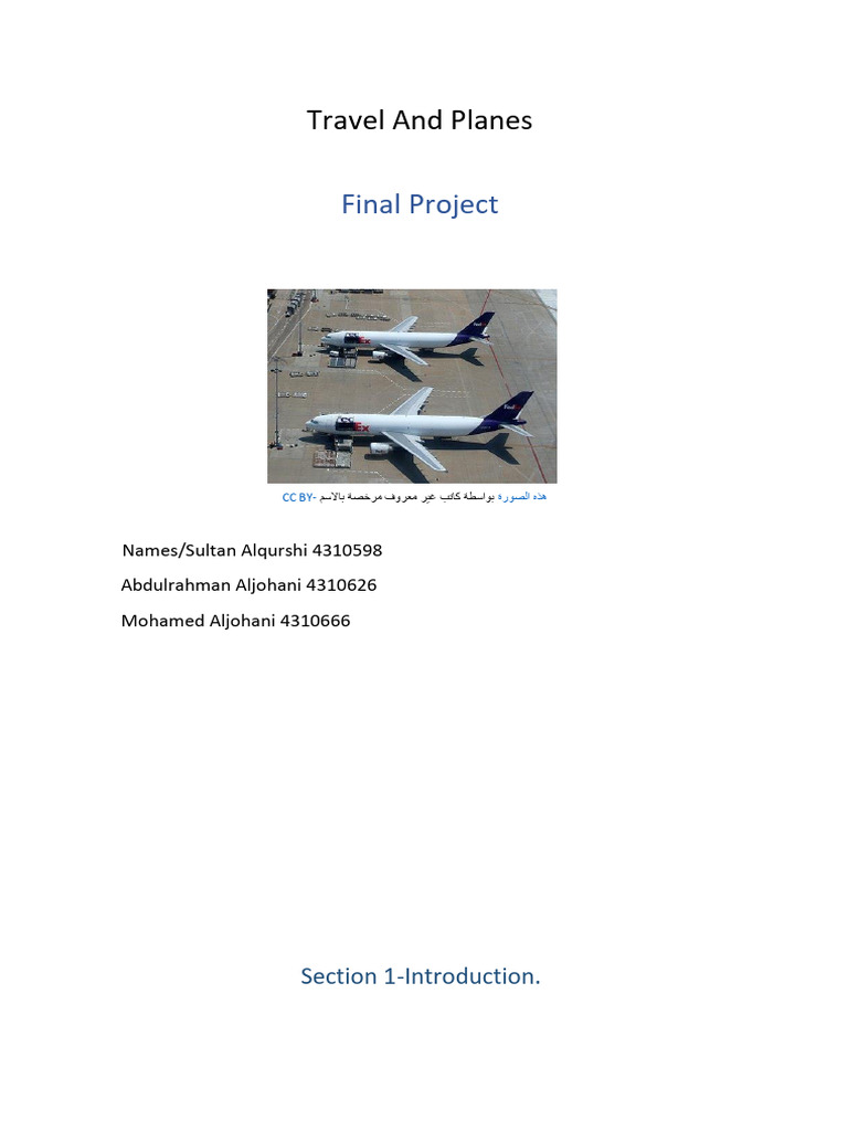نسخة مضغوطة من Final Project 2 | PDF | Aircraft | Airplane