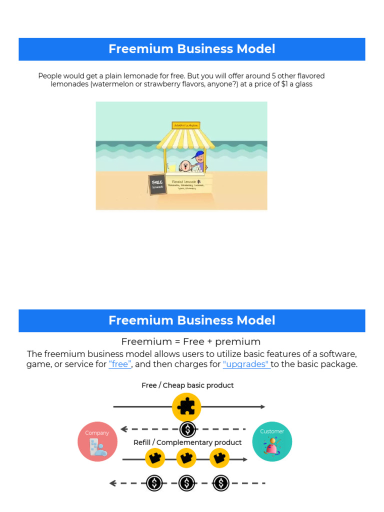 Understanding the Freemium Model | PDF | Subscription Business Model ...