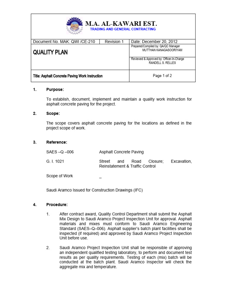 Asphalt Paving Quality Guide | PDF | Road Surface | Concrete