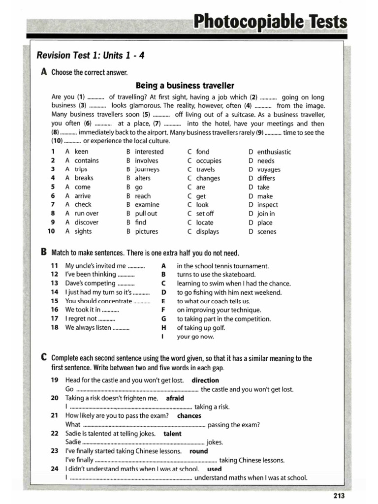 7 Revision Tests | PDF
