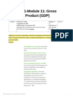 MECO 121-Module 11 Gross Domestic Product (GDP)