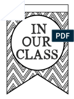 White Background - Classroom Rules Coloring Banner