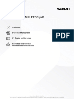 Apuntes Completos - PDF: Anónimo Derecho Mercantil I 2º Grado en Derecho Facultad de Derecho Universidad de Granada