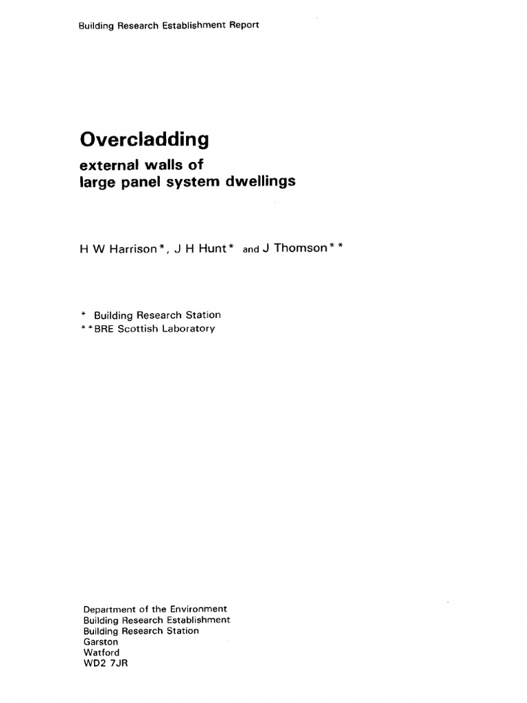 Overcladding External Walls of LPS Buildings | PDF | Concrete | Thermal ...