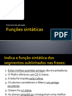 Funçõe Sintáticas