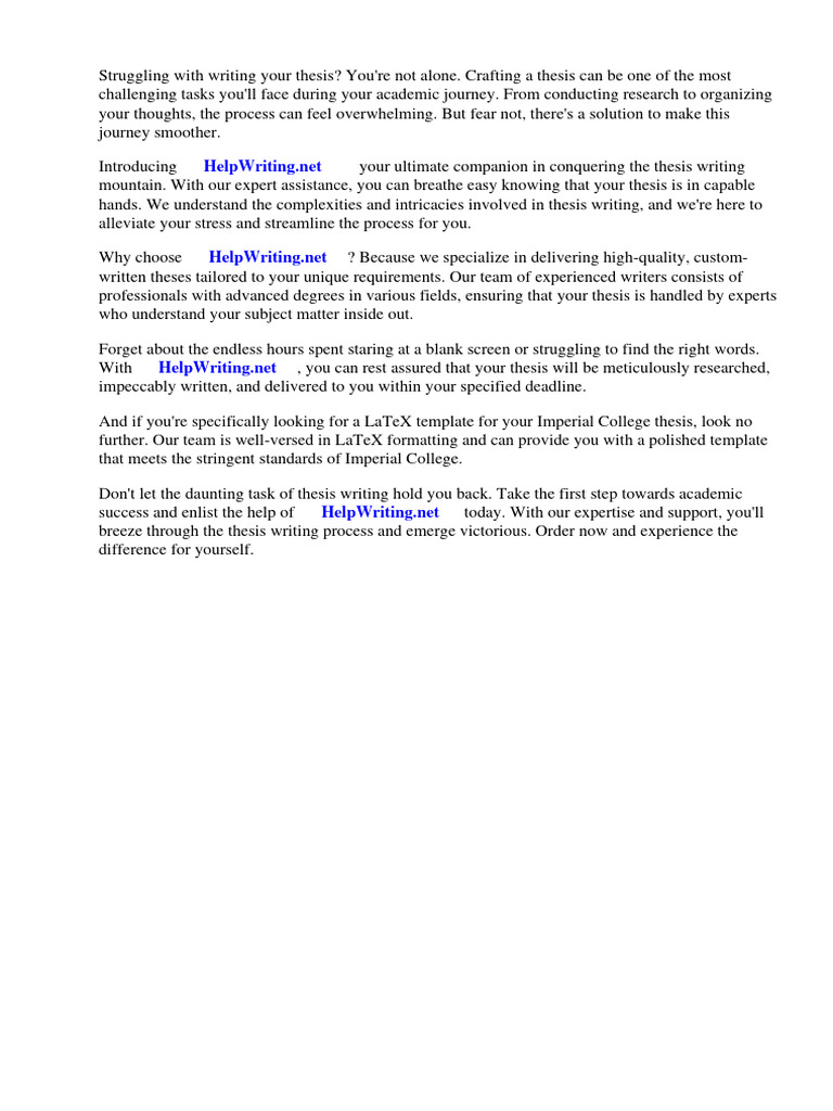 Imperial College Thesis Latex Template | PDF | Thesis | Version Control