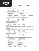 Updated - Test in Grade 8 Mathematics