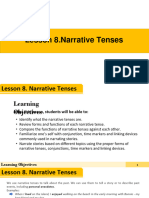 Lesson 8. Narrative Tenses