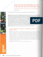 Variabilidade Espacial Da Fertilidade de Solo em Pomar de Uva de Mesa em Petrolina PE