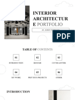 Interior Architecture Portfolio by Slidesgo