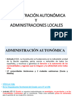 Refuerzo Unidad 6 Administración Autonómica y Administraciones Locales