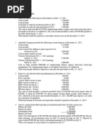 Cash and Cash Equivalents Problem Set