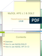 Mysql Api (C) & Sql2: Please@sparcs - Kaist.ac - KR