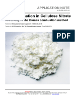 Nitrogen Determination in Cellulose Nitrate Dumascombustion Method 201099