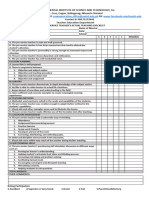 Actual Teaching Checklist