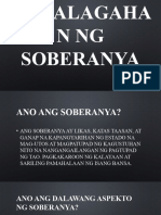 Kahalagahan NG Soberanya