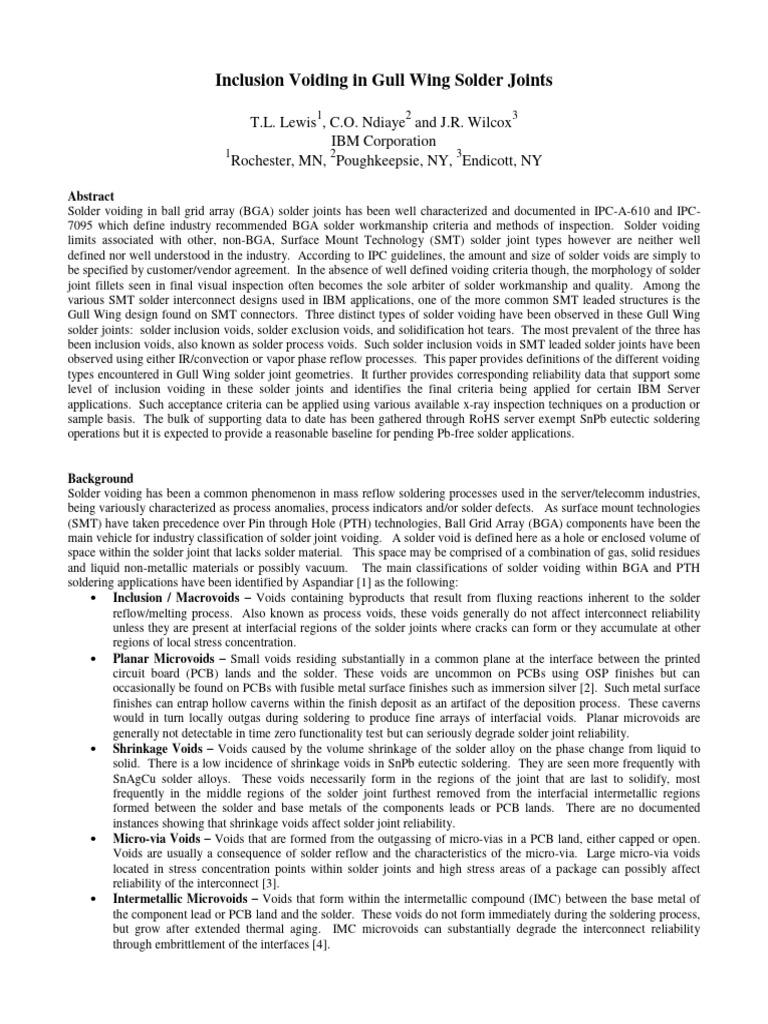 Solder Voiding | PDF | Solder | Printed Circuit Board