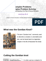 Prof. Lee Jun-Ki (Complex Problems in Complex Problem Solving)