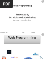 Lecture 0 - Web - Programming