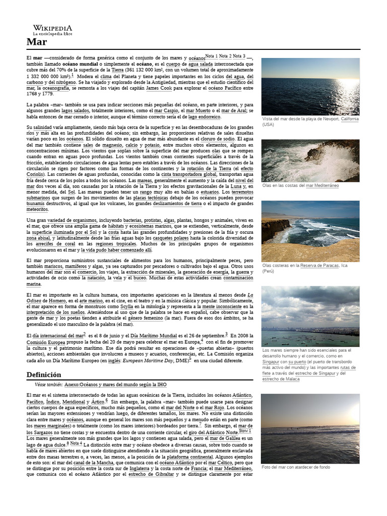 Definición: Nota 1 Nota 2 Nota 3 | PDF | Mar | Tsunami