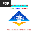 Cre Grade 5 Notes