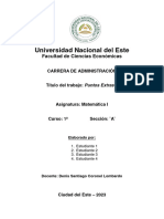 Unidad I - Puntos Extras 1 - Matemática I