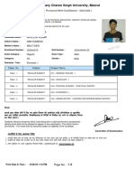 Admit Card Akhilesh Kumar BA - LLB 1st Sem