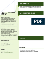 Microsoft CV Resume Template 09