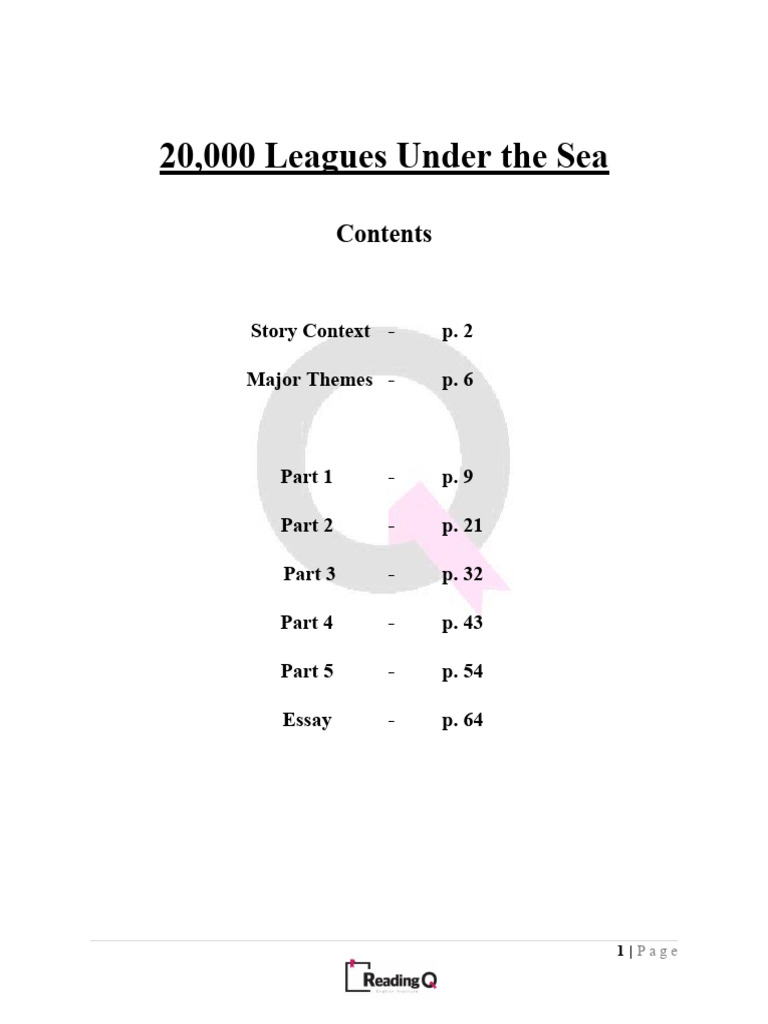 20 000 Leagues Under The Sea Pdf Jules Verne