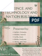 Sceince, and Technology and Nation Building
