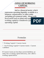 Meaning of Working Capital