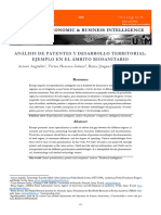 Análisis de Patentes y Desarrollo Territorial