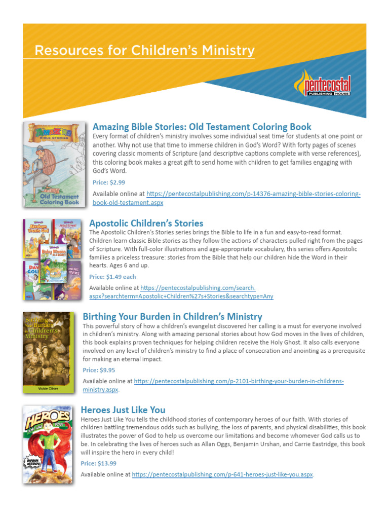 Resources For Children's Ministry | PDF | Bible | Religious Belief And