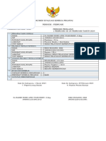 Dokumen Evaluasi Kinerja Pegawai Periode: Februari Pemerintah Kab. Siak Periode Penilaian: 1 Februari SD 29 Februari Tahun 2024