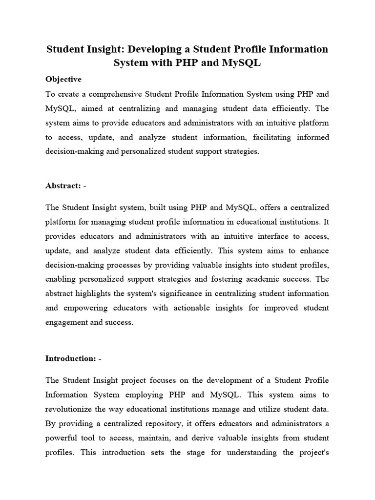 Web Database Development With Php And Conditionals