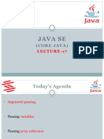 (Lec-17) Java SE (Argument Passing)