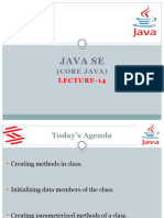 (Lec-14) Java SE (Methods in Class, Parameterized Methods)