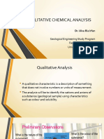 Qualitative Chemical Analysis