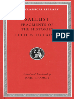 SALLUST. Fragments of The Histories. Letters To Caesar